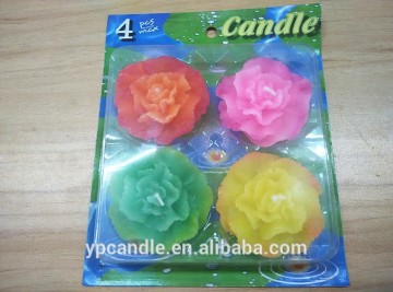 2015 Romantic Colorful Flower Wedding Tealight Floating Candle