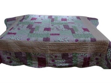 Print Patchwork Flower Cotton Machine wash Quilt