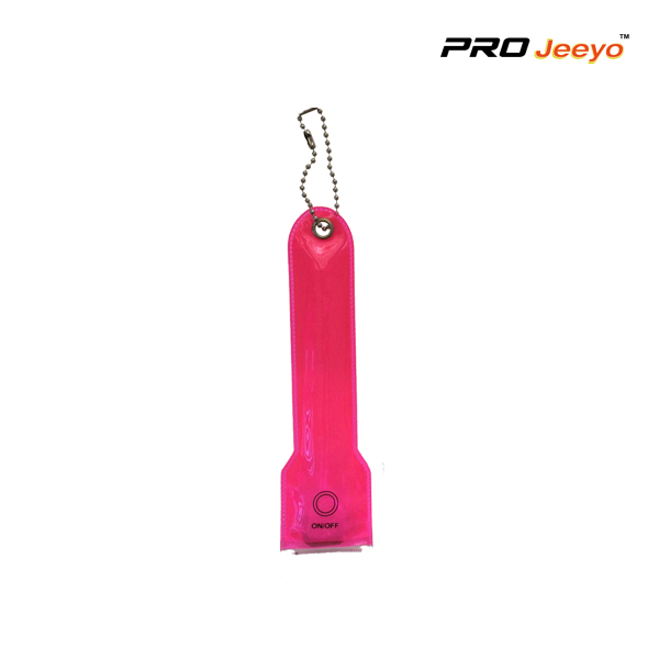 Wb Min001 Reflective Warning Pink Led Flashing Keyring