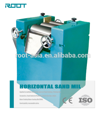Laboratory 3-roller mill for lubrication oil grinding