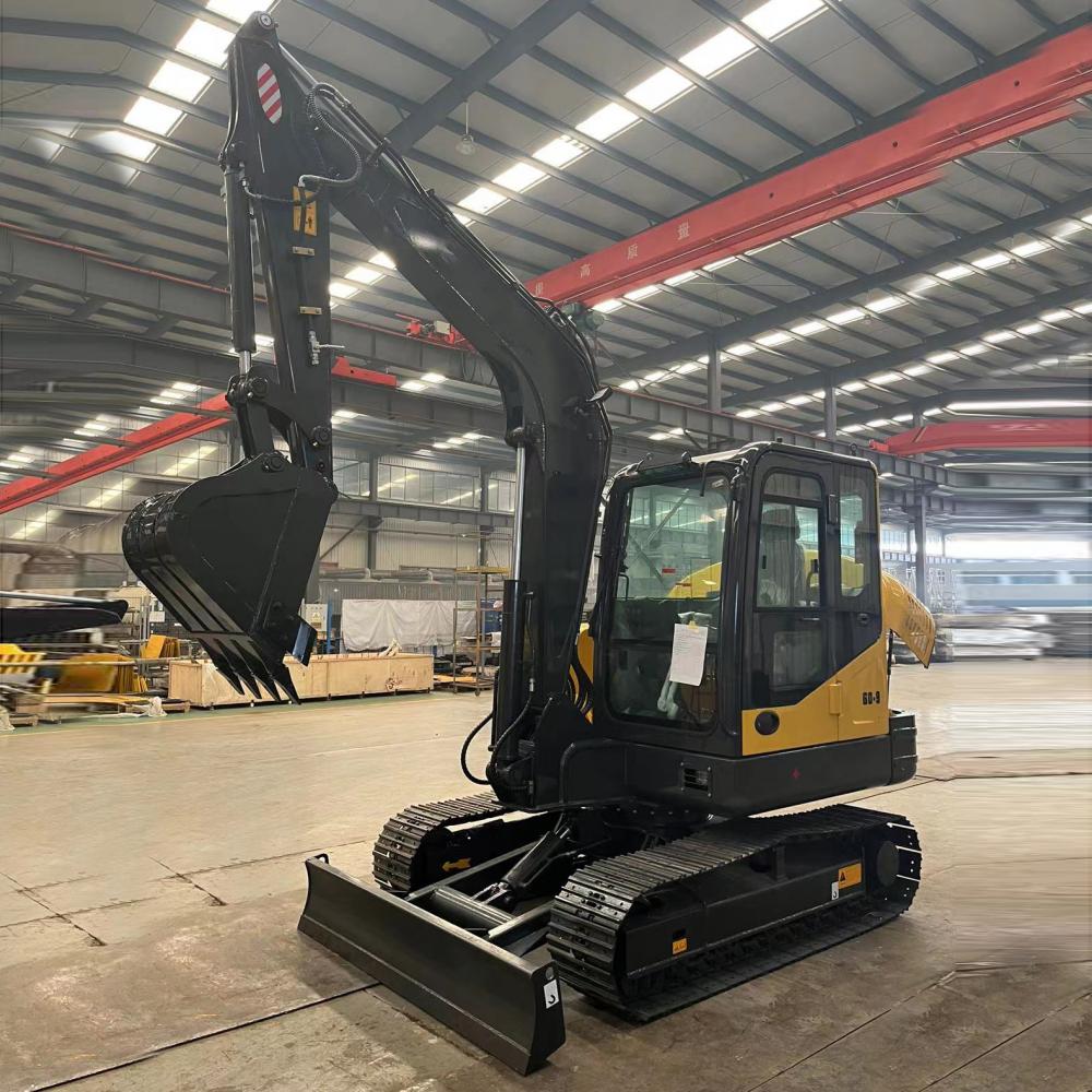 6 ton steel crawler excavator with cab