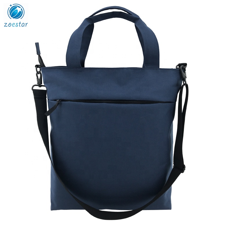 Eco-friendly TPE Coating One Large Compartment Tote Handbag with Multiple Pockets Detachable Shoulder Strap