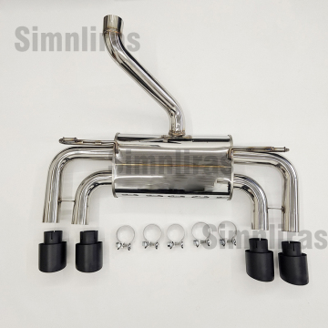 Petrol/ Diesel Matt Black Crosshair Quad Exhaust System