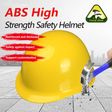 Yellow ABS material helmet style safety helmet