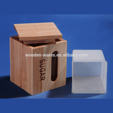 Bamboo airtight canister with lid