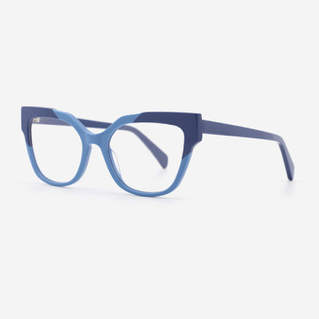 Square Laminated Acetate Men's Optical Frames 23A3043