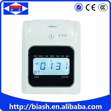 office card punch time recording attendance machine