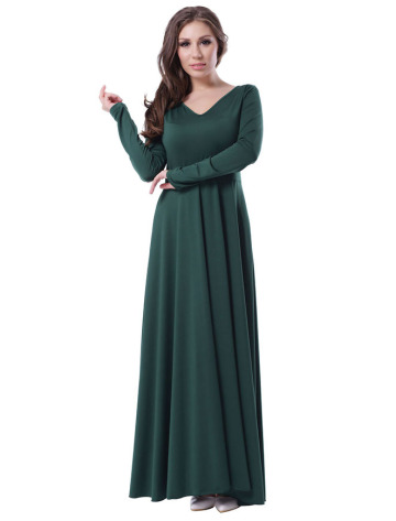 Traditional maxi long sleeve one-piece dress