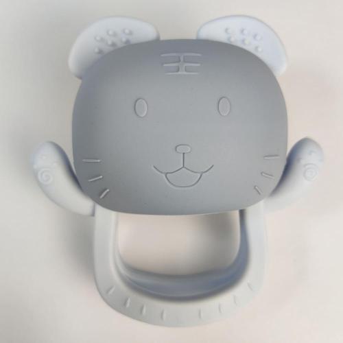 Tiger Buddy ne lâcher jamais le jouet de dentition de bébé silicone