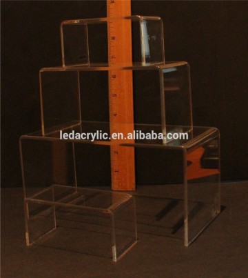 Clear Acrylic Product Display Stands Risers