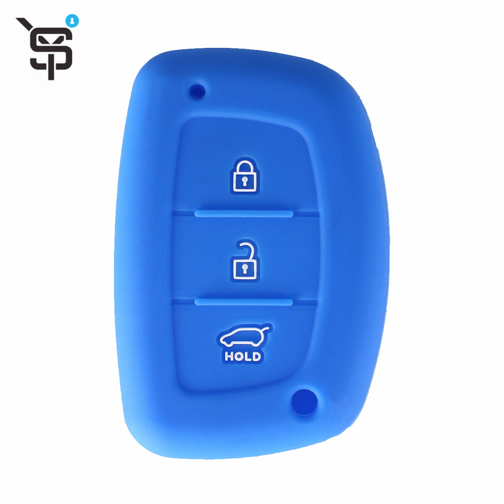 remote car key case for Hyundai 3 button silicone key shell