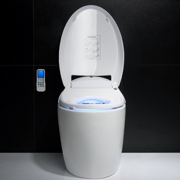 Short Toilet Seat P-Tray Two Piece Intelligent Toilet