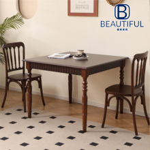 Elegant Solid Wood Square Coffee Table