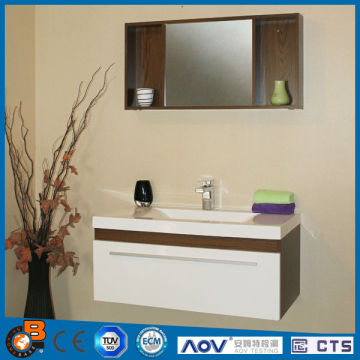 Double sinks bathroom vanity cabinet