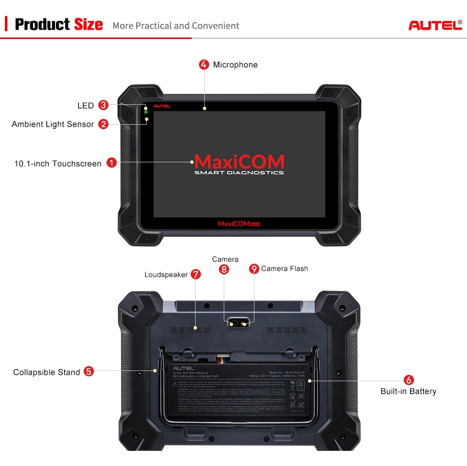 Original MK908P Auto Diagnostic Tool ECU Programming Tool OBDII Scanner J2534 ECU Programmer