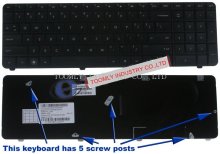 Laptop Keyboard For Hp Pavilion G72 Series Keyboard, Flat Black 603137-001