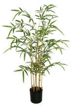 wholesale artificial tree 95cm mini bamboo tree real touch leaves 7 trunks