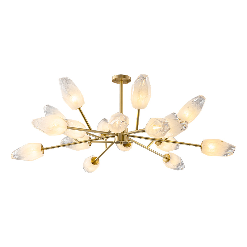 Modern Fower Crystal Chandelier