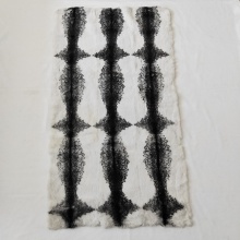 Hot Selling Products Custom Design Printed Rabbit Fur skin Plate for Garment