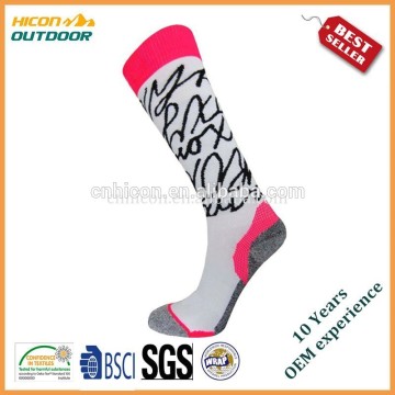 Winter vivid color ski socks