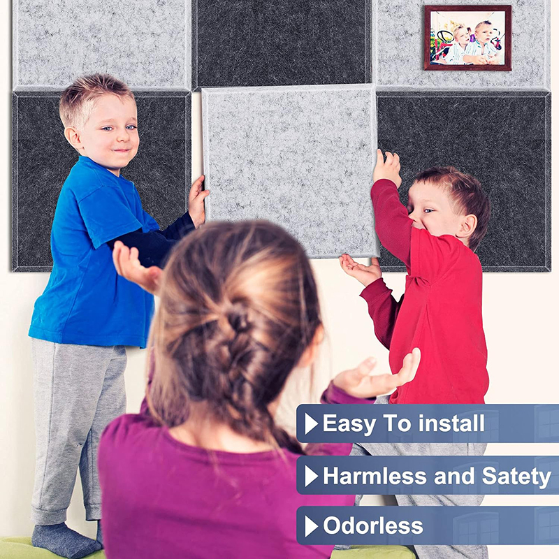 9mm Soundproof Acoustic Wall Panel - 100% Recycled Pet Polyester Felt ...