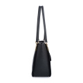 Purse Handbag Black Shopper Ladies Double Shoulder Strap