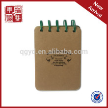 cute mini kraft card material cover spiral note