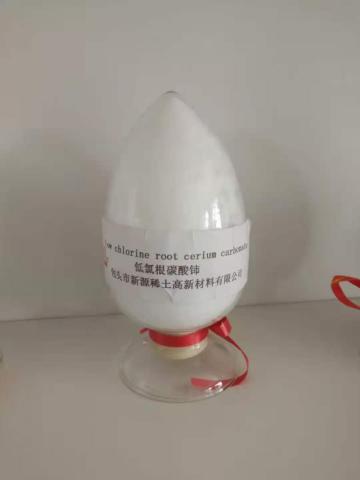 Low chloride root cerium carbonate