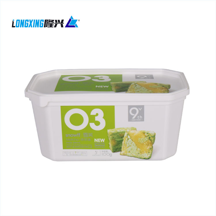 manufacturer PP disposable IML biscuit candy box food plastic container