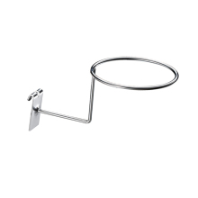 Metal Chrome Gridwall Hat Display Rack for Baseball Caps