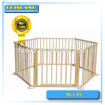 Wooden Baby playpen, Hexagon playpen