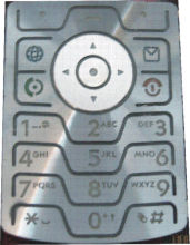 Etched mobile keypad,phone keys ,mp3 player keypad