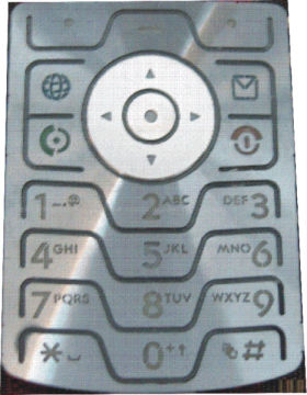 Etched mobile keypad,phone keys ,mp3 player keypad