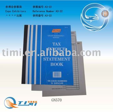 restaurant small docket book&,phone message book printing