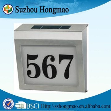 LED Solar house number