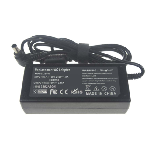 19V-3.16A Wisselstroomadapter Adopter 60W voor Fujitsu