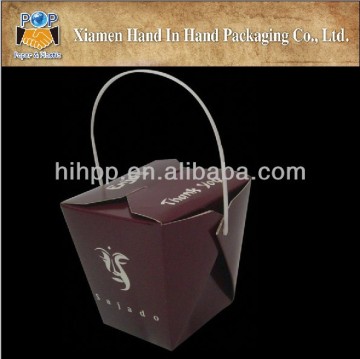 Spaghetti pasta box with handle