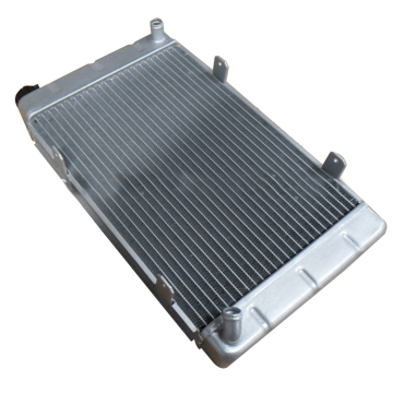 Silver Powder Coated Aluminum Radiator for Go Kart ATV Buggy