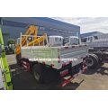 Dongfeng 95HP Cargo Truck with 3.2Tons XCMG Articulated Crane