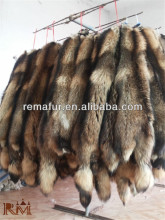 factory wholesale raccoon fur pelts in cheapest price