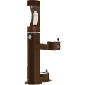 Outdoor stainless steel drinking fountain