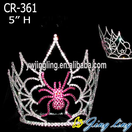 Rhinestone Custom Spider Halloween Pageant Crowns