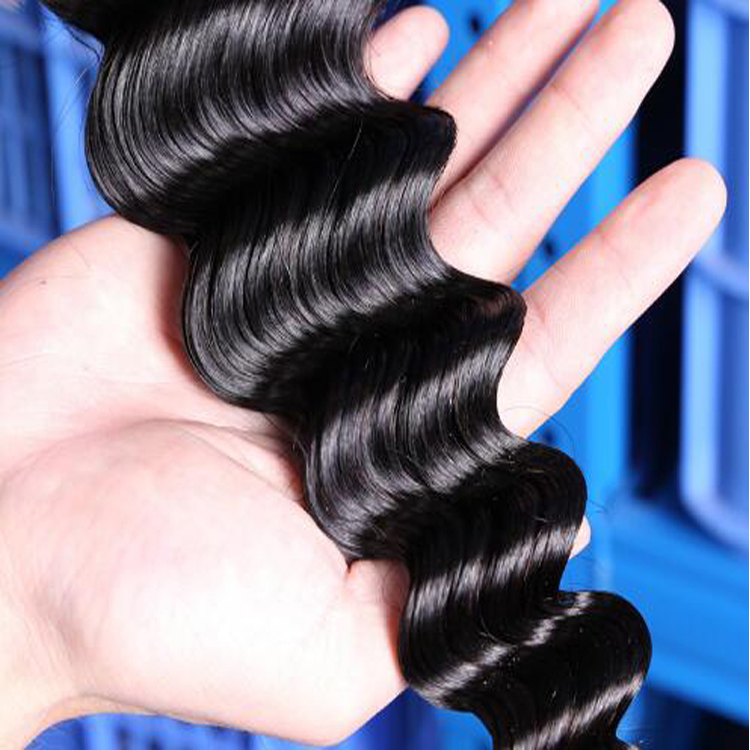 3 Bundles Curly Loose Deep Wave with 4x4 Lace Closure Remy Unprocessed Virgin Brazilian Hair