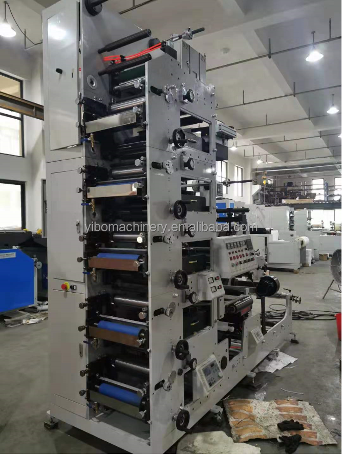 Uv Ir Adhesive Sticker Label Flexo Flexographic Printing Machine, High ...