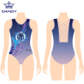 Aangepaste blauwe meisjes Leotard