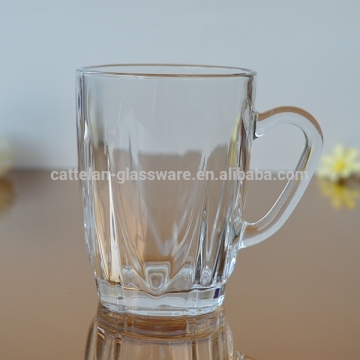 Eco-friendly drinking glass cuo with handle glass mug
