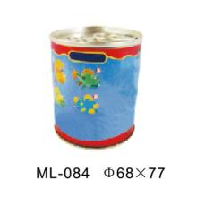 money box, tin box, round tin box