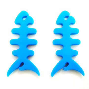 Silicone bobbin winder, made of soft silicone, making cable tidy