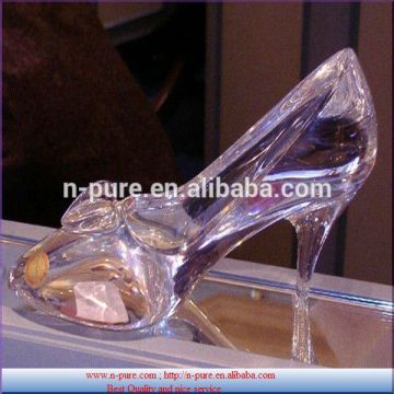 popular Fashion Display Crystal high heel shoe
