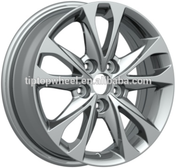 hyper silver alloy wheels made in china new design car rims 5x114.3 rims wheels